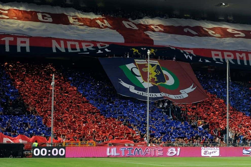 Genova, Italy. 21st May, 2022. Team Genoa CFC during Genoa CFC vs Bologna FC,  italian soccer